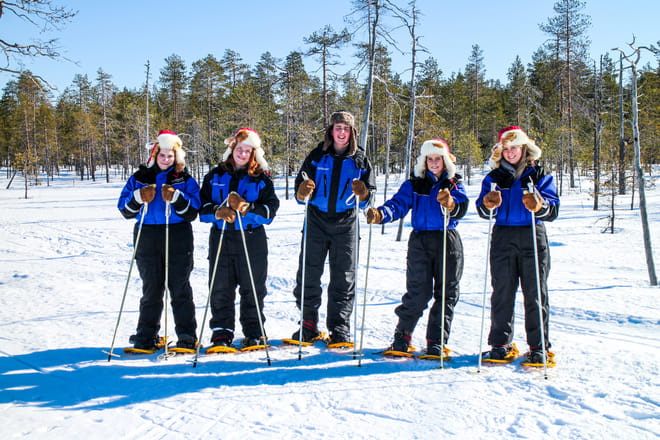 Snowshoe Trip for Ice Fishing - Saariselkä 3
