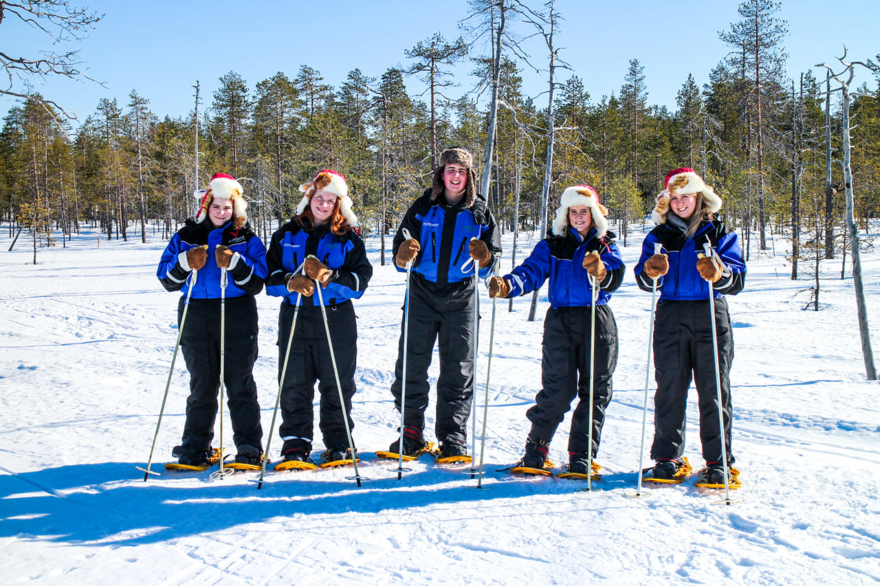 Snowshoe Trip for Ice Fishing - Saariselkä 3