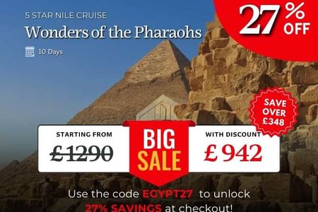 Wonders of Ancient Egypt: Nile Cruise, Pyramids & Red Sea Escape