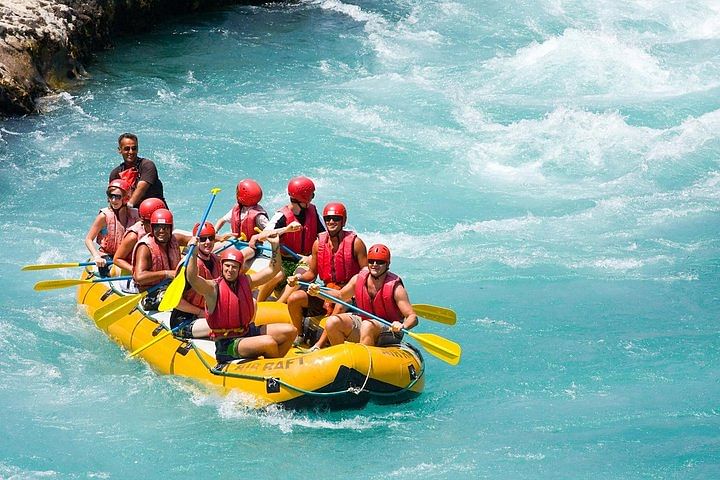 Family Rafting Trip at Köprülü Canyon from Side