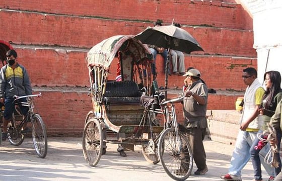 3-Hours Thamel Sightseeing Tour by Rickshaw in Kathmandu