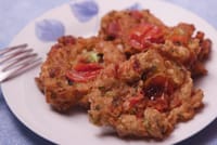 Cherry tomato fritters