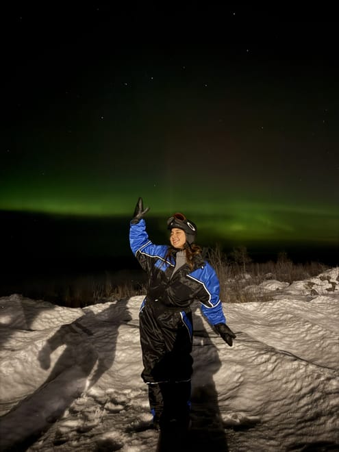 Electric Reindeer safari to the Aurora Cabin (Northern Lights)