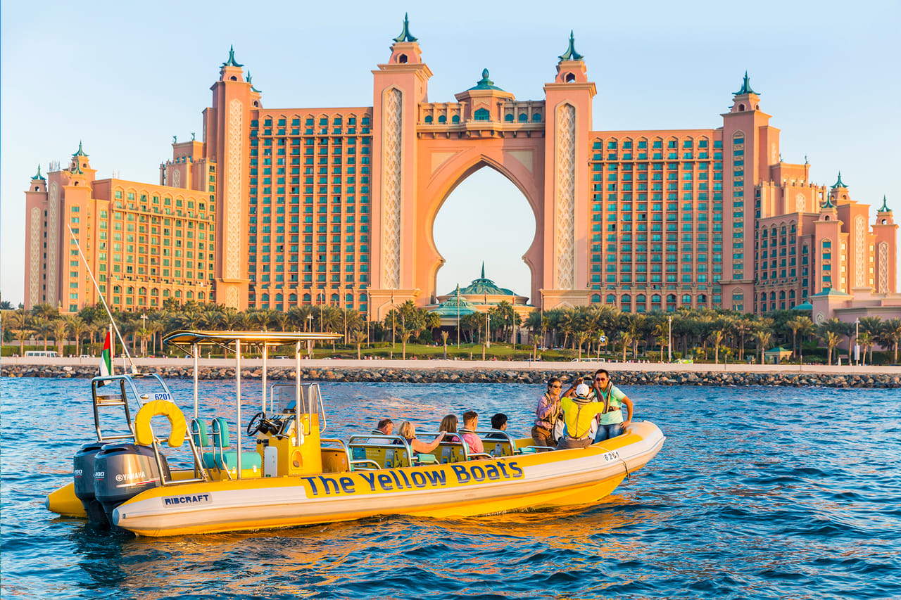yellow boat ride dubai