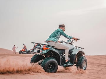 Quad Biking At duabi desert
