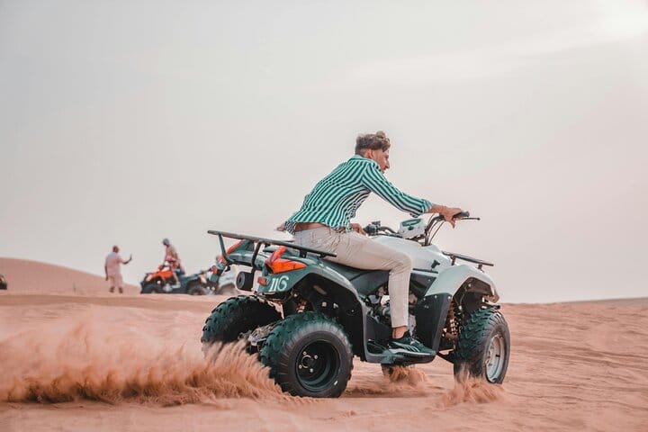Quad Biking At duabi desert