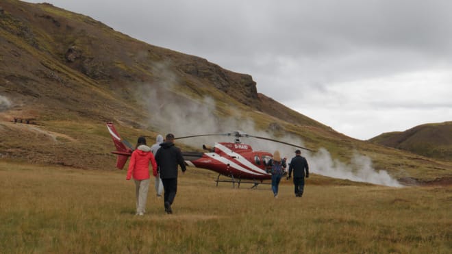 Waterfalls and Glacier Landing – Helicopter Tour from Reykjavik photo 2