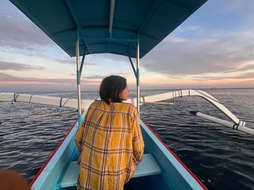 Relaxing boat ride