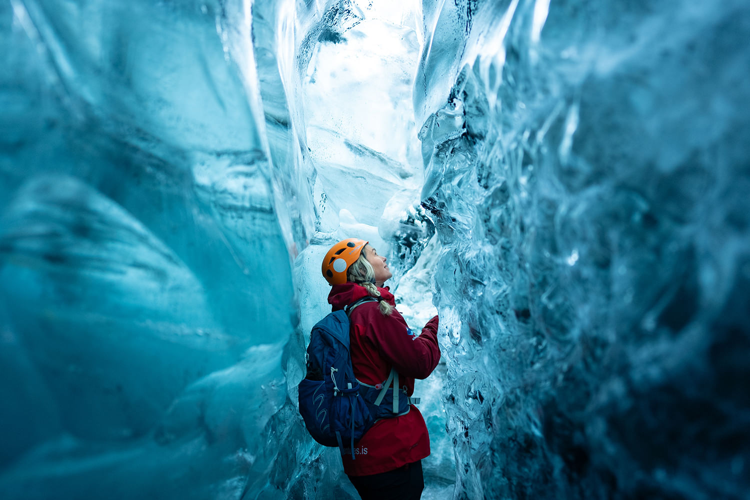 Crystal Ice Cave in our 6 Day Around Iceland.