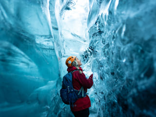 Crystal Ice Cave in our 6 Day Around Iceland.
