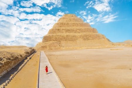 Cairo Day Tour from Sharm El Sheikh: Pyramids, Nile Cruise & Bazaar