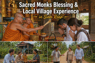 Sacred Monks Blessing & Local Village Experience in Siem Reap