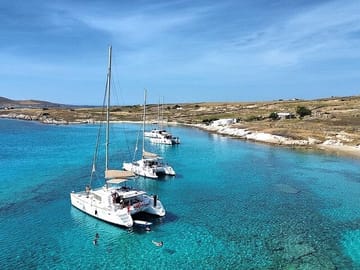 Catamaran Day and Sunset Cruise in Tourlos, Greece