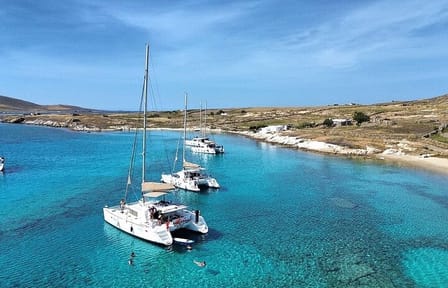 Catamaran Day and Sunset Cruise in Tourlos, Greece