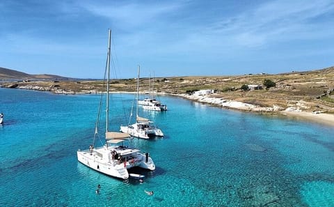 Catamaran Day and Sunset Cruise in Tourlos, Greece