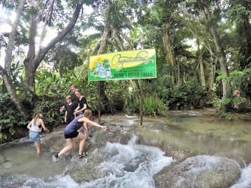 Climbing Dunns River Falls