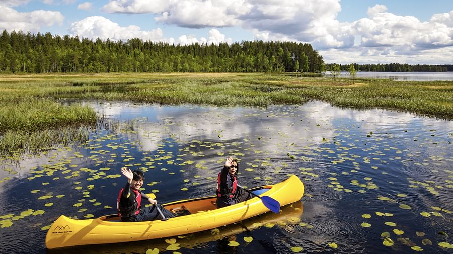 Authentic Reindeer Farm Visit with Canoe Trip in Lapland