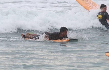 Surfing in Unawatuna