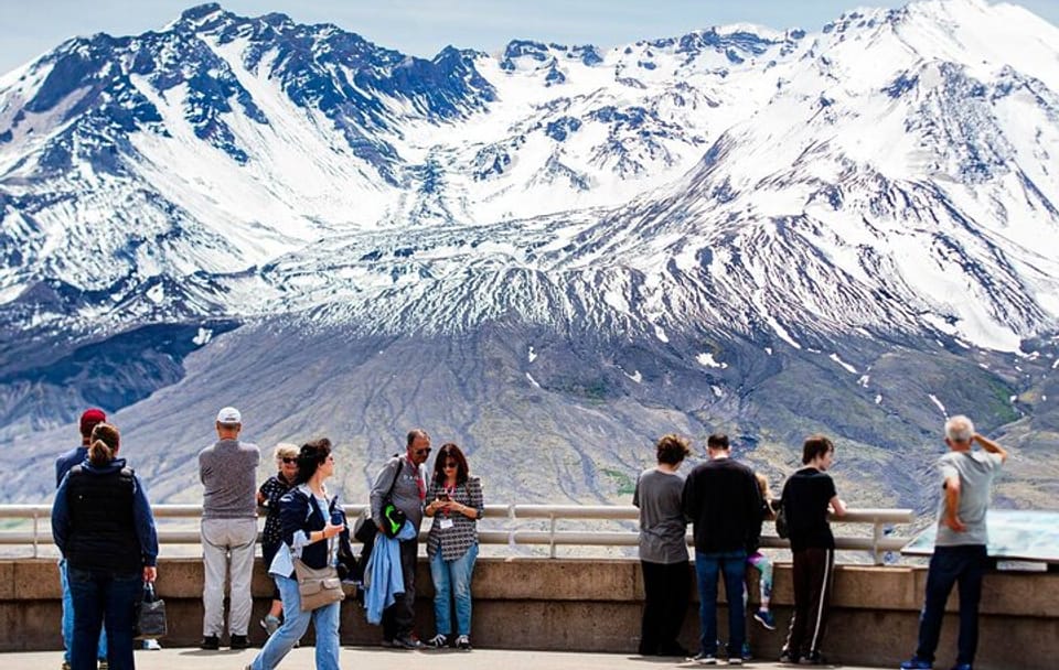 Explore Mt Saint Helen from Seattle in a small group