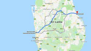 Colombo Airport (CMB) to Kalkudah City Private Transfer