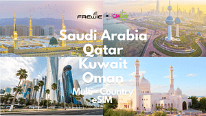 Gulf Arab States 4 Destination(Saudi Arabia, Qatar, Oman, Kuwait) Data eSIM - Powered by CMLink