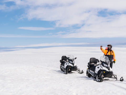 Into The Glacier - With Snowmobiling From Klaki Base Camp