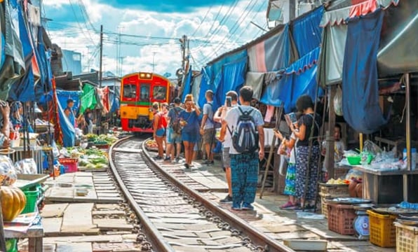 Amphawa Floating & Maeklong Railway Market - Private Tour from Hua Hin