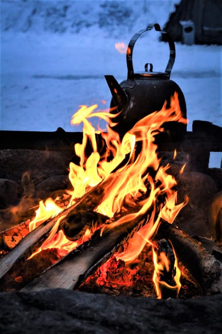 Fisherman's Luck by snowmobile