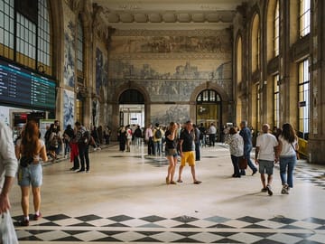 Photography Session at Sao Bento Station in Porto