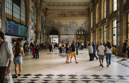 Photography Session at Sao Bento Station in Porto