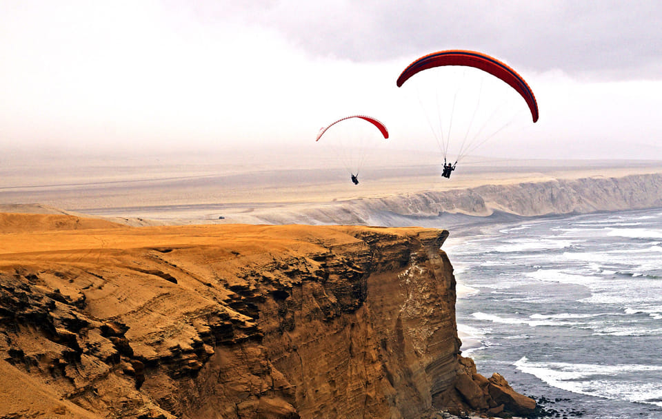 Paragliding Adventure Over Paracas Reserve in Peru