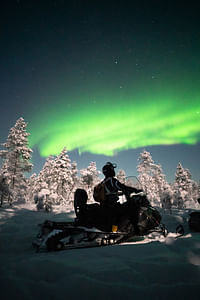 Early Evening Aurora Tour by Snowmobile