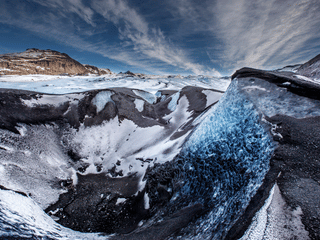 Sólheimajökull glacier valley