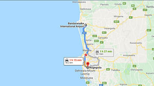 Colombo Airport (CMB) to Nugegoda City Private Transfer