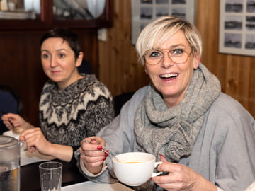 The taste of our soups will cast a smile on your face too!
