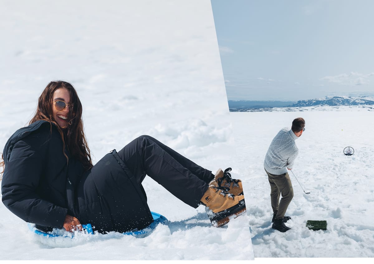 join the fun! Sledding & glacier golf