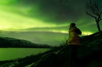 Man and the aurora