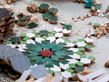 The Art of Zellige : Private Moroccan Tile and Calligraphy Class in Marrakech