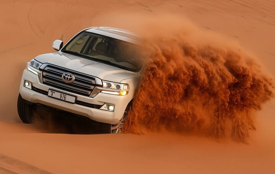 Dubai Premium Desert Safari with Dune Bashing and Camel Ride