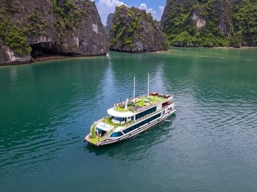 Heritage Luxury Day Cruise 6 Hours Explore Halong Bay FROM Harbor