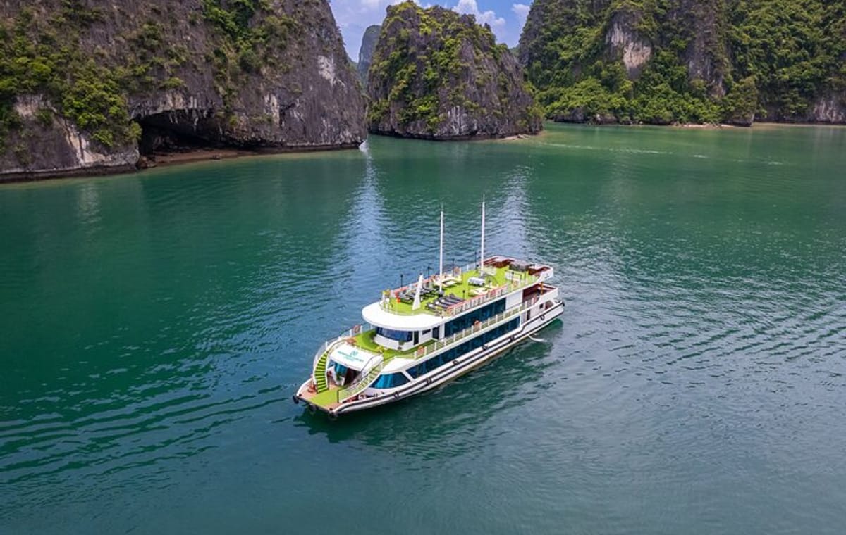 Heritage Luxury Day Cruise 6 Hours Explore Halong Bay FROM Harbor