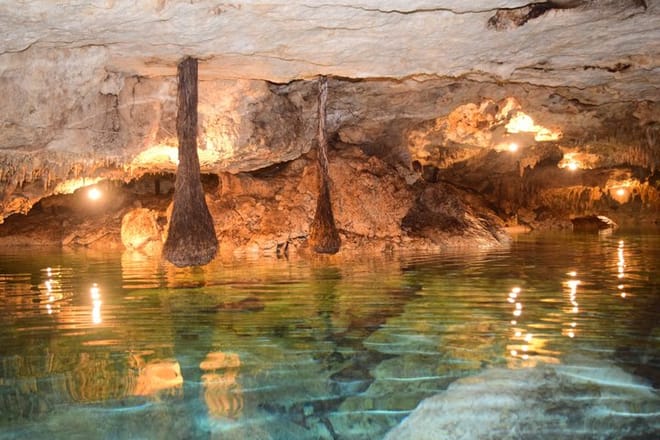 Aventura en cenote Yaxmuul Ceremonia y rapel del chamán maya