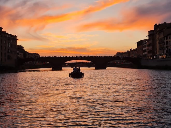 Sunset Cruise on the Arno River