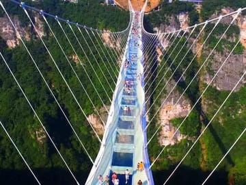 1-Day Private Tour to Glass Bridge & Yellow Dragon Cave