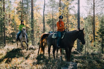 Small group horseback riding to Soutaja fell 2h