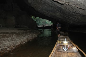 Tham Lod Cave & Pre-Historical Tomb & Bamboo Bridge