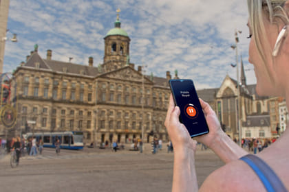 Amsterdam: Audio Guided Walking Tour (3:00 – 21 audio commentaries)