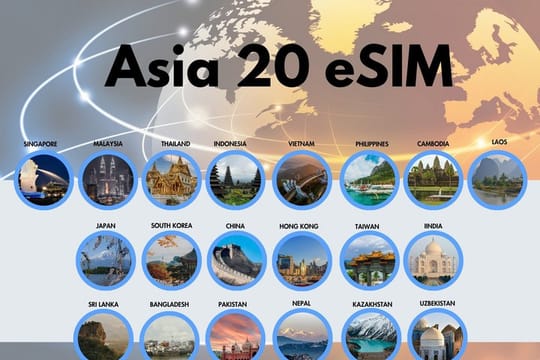 Asia 20 eSIM (Instant Delivery)