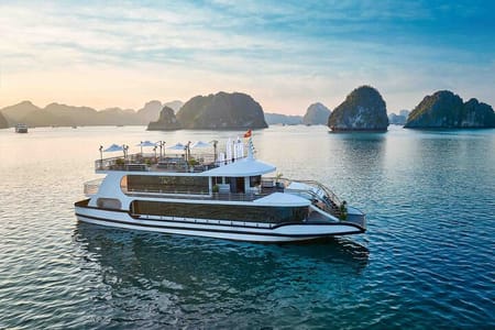 Cozy Bay 5-Star Luxury Day Cruise in Ha Long Bay with Buffet Lunch