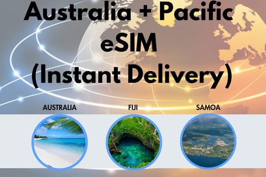 Australia + Pacific eSIM (Instant Delivery)
